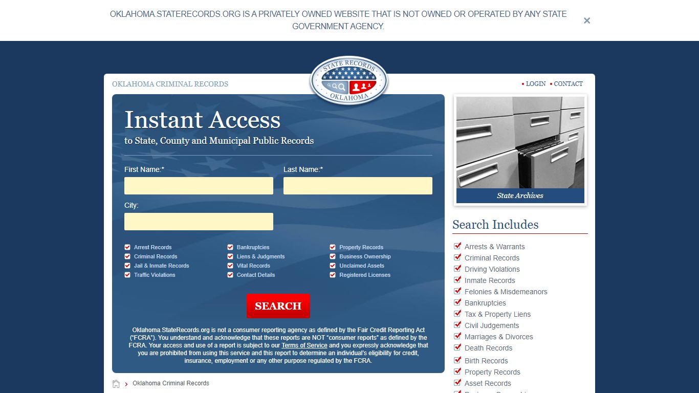 Oklahoma Criminal Records Online | StateRecords.org